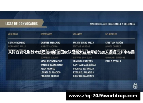 从阵容变化到战术信号如何解读国家队最新大名单背后的选人逻辑与未来布局